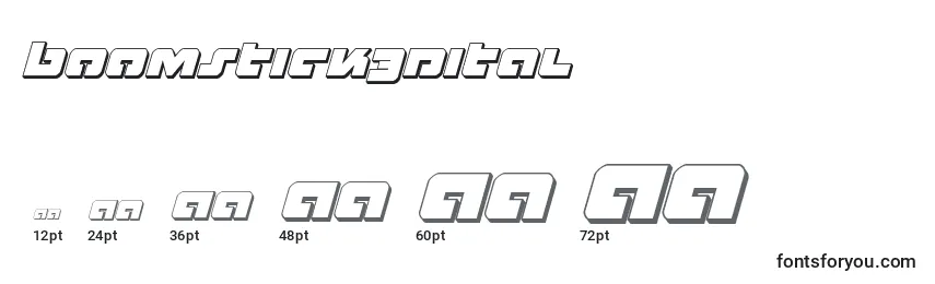 Boomstick3Dital Font Sizes