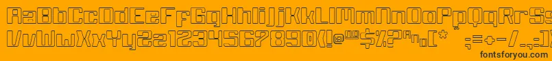 Whitewolf Font – Black Fonts on Orange Background