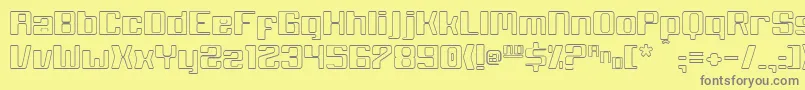 Whitewolf Font – Gray Fonts on Yellow Background