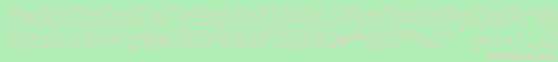 Whitewolf Font – Pink Fonts on Green Background