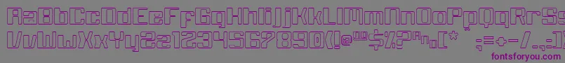 Whitewolf Font – Purple Fonts on Gray Background