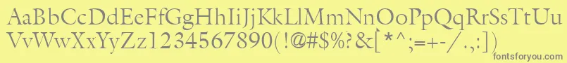 More about AcanthusLightSsiLight Font AcanthusLightSsiLight Font – Gray Fonts on Yellow Background