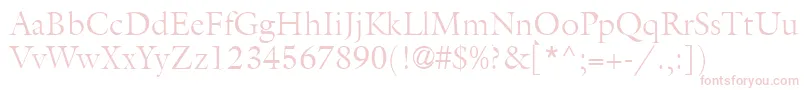 AcanthusLightSsiLight Font – Pink Fonts on White Background