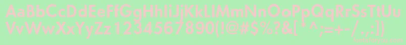 OrenburgcBold Font – Pink Fonts on Green Background