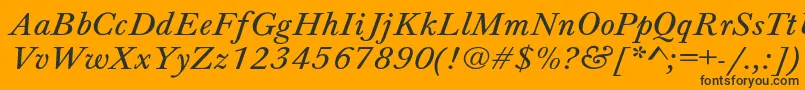 Jason7 Font – Black Fonts on Orange Background