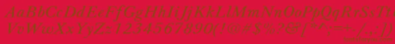 En savoir plus sur la police Jason7 Police Jason7 – polices brunes sur fond rouge