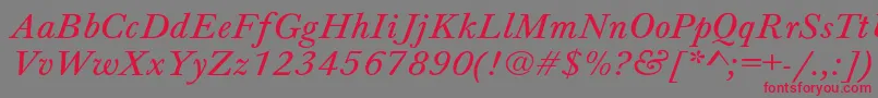 Jason7 Font – Red Fonts on Gray Background