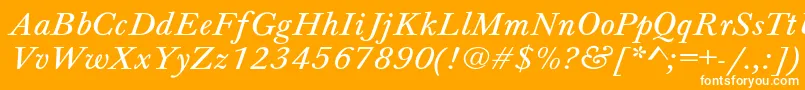 フォントJason7 – オレンジの背景に白い文字