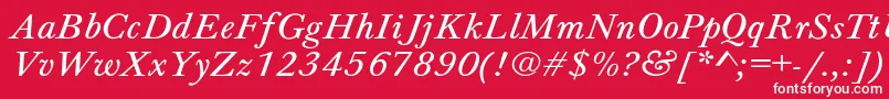 Jason7 Font – White Fonts on Red Background