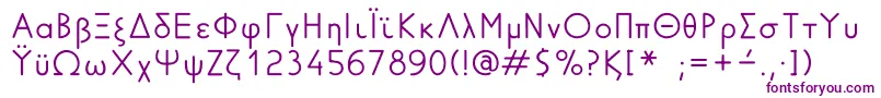 GreekFuturaLdr Font – Purple Fonts