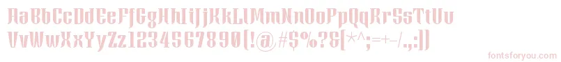 Xacose Font – Pink Fonts on White Background