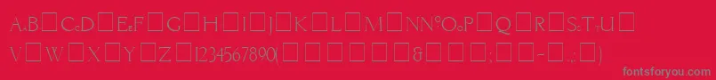 fuente LiviaMedium – Fuentes Grises Sobre Fondo Rojo