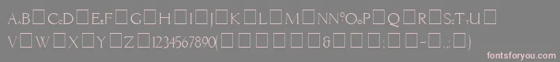 Шрифт LiviaMedium – розовые шрифты на сером фоне