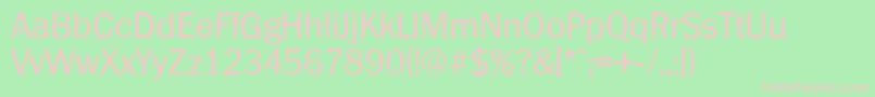 PlymouthserialRegular Font – Pink Fonts on Green Background