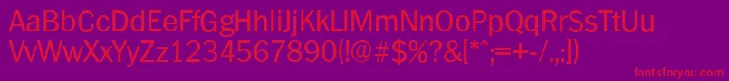 PlymouthserialRegular Font – Red Fonts on Purple Background