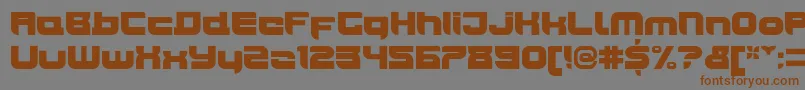 JoyriderUltra Font – Brown Fonts on Gray Background