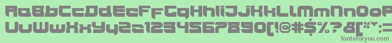 JoyriderUltra Font – Gray Fonts on Green Background