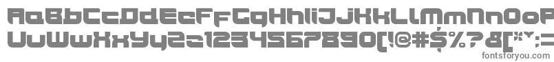 フォントJoyriderUltra – 白い背景に灰色の文字