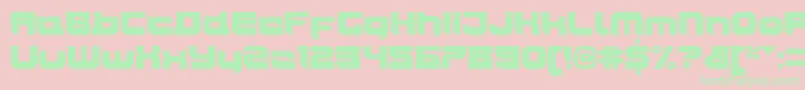 JoyriderUltra Font – Green Fonts on Pink Background