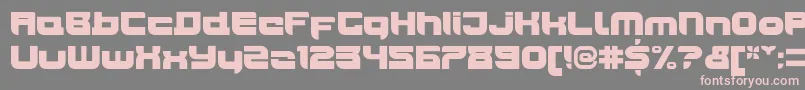 JoyriderUltra Font – Pink Fonts on Gray Background