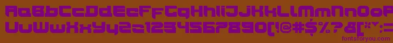 JoyriderUltra Font – Purple Fonts on Brown Background