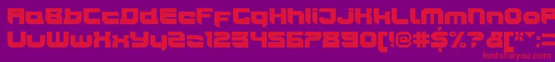 Шрифт JoyriderUltra – красные шрифты на фиолетовом фоне