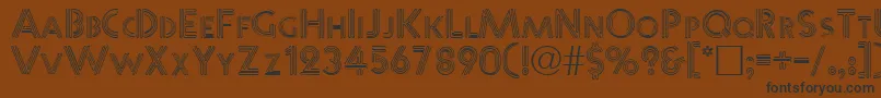 WarbleNormal Font – Black Fonts on Brown Background