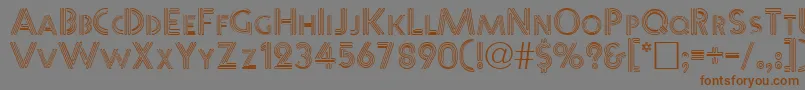 WarbleNormal Font – Brown Fonts on Gray Background