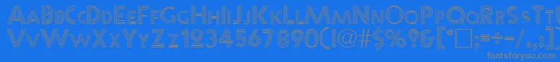 WarbleNormal Font – Gray Fonts on Blue Background