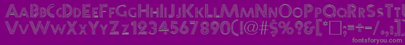 WarbleNormal Font – Gray Fonts on Purple Background