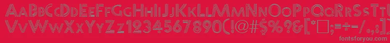 WarbleNormal Font – Gray Fonts on Red Background