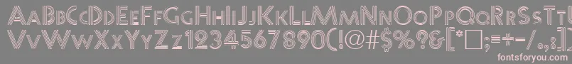 WarbleNormal Font – Pink Fonts on Gray Background