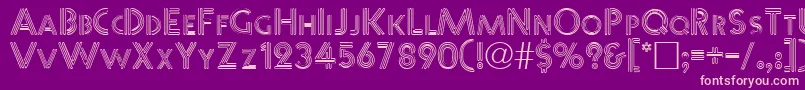WarbleNormal Font – Pink Fonts on Purple Background