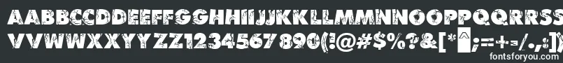 MBenKrush Font – White Fonts
