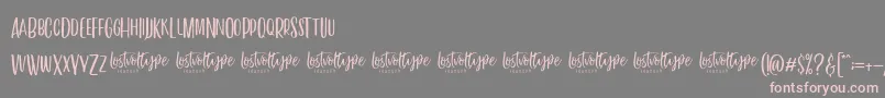 VayenthaSans Font – Pink Fonts on Gray Background