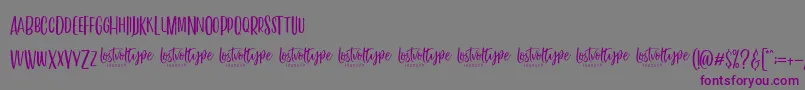 VayenthaSans Font – Purple Fonts on Gray Background
