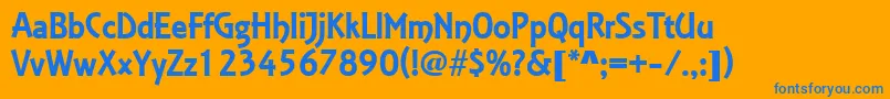 More about EstelleRegular Font EstelleRegular Font – Blue Fonts on Orange Background