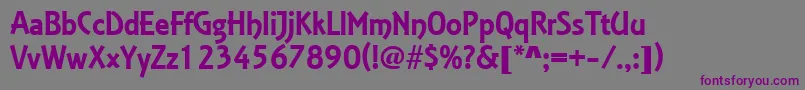 EstelleRegular Font – Purple Fonts on Gray Background
