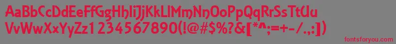 EstelleRegular Font – Red Fonts on Gray Background