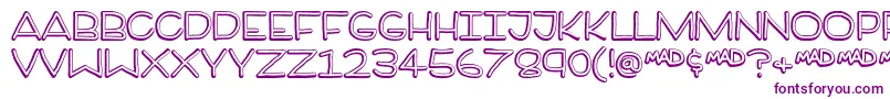 Brotherman Font – Purple Fonts on White Background