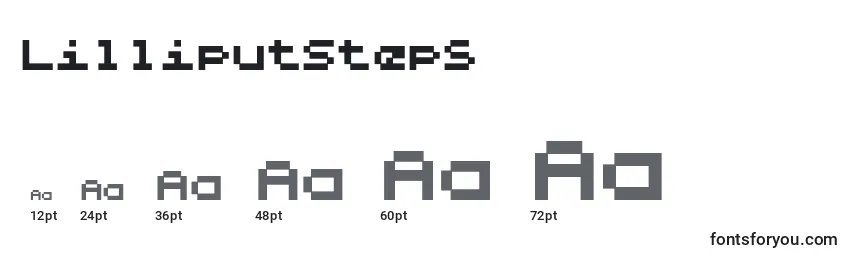 LilliputSteps (49659) Font Sizes