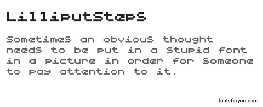 Review of the LilliputSteps (49659) Font