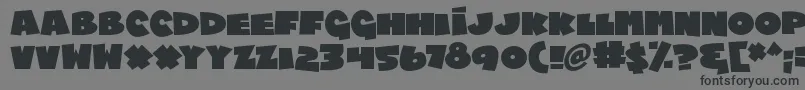 Шрифт Chublings – чёрные шрифты на сером фоне