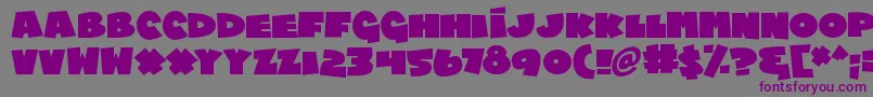 Chublings-Schriftart – Violette Schriften auf grauem Hintergrund