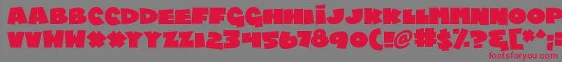 Chublings Font – Red Fonts on Gray Background