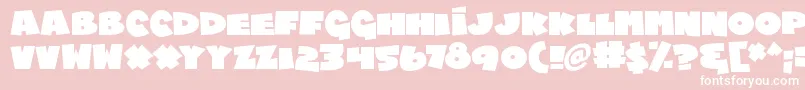 Chublings Font – White Fonts on Pink Background