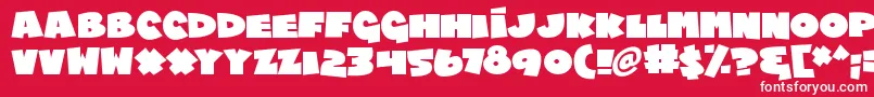 Chublings Font – White Fonts on Red Background