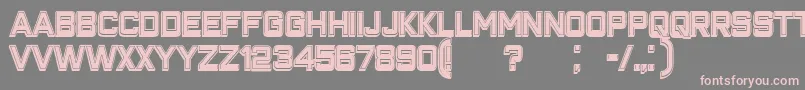 ClosenessOutlineFilled Font – Pink Fonts on Gray Background