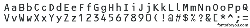 Шрифт OcrbLtAlternate – печатные шрифты