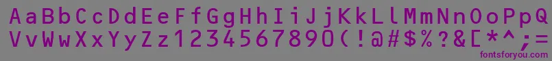 fuente OcrbLtAlternate – Fuentes Moradas Sobre Fondo Gris